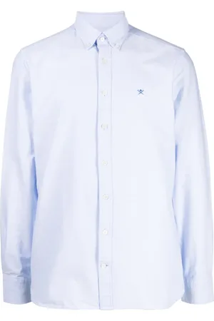 Hackett Logo-embroidered cotton shirt