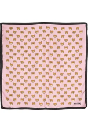 Moschino Teddy Bear-print silk foulard