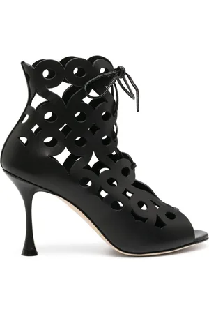Manolo Blahnik Taralo 90mm cut-out boots