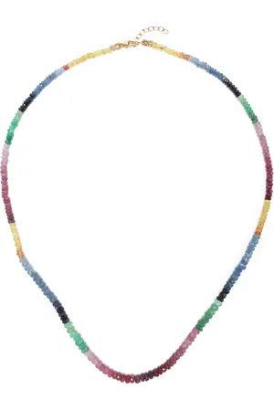 JIA JIA 14kt yellow Arizona sapphire beaded necklace