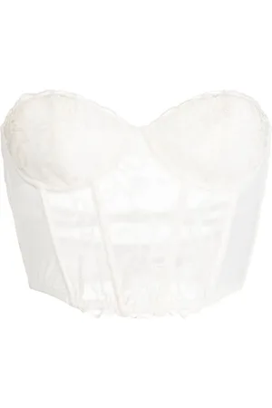 FLEUR DU MAL Bella embroidered bustier