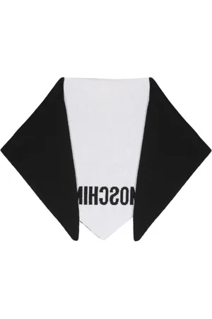 Moschino Logo-print two-tone scarf