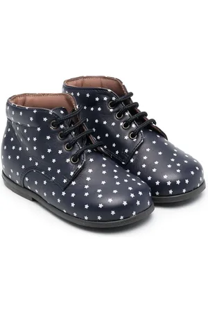 PèPè Star-print lace-up boots