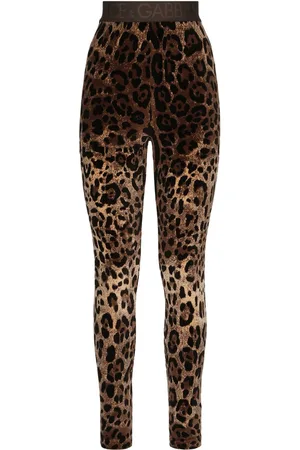 Dolce & Gabbana Leopard-print jacquard leggings