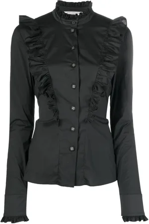 Serafini Ruffled poplin shirt