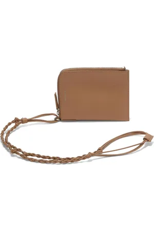 Jil Sander Tangle leather passport holder