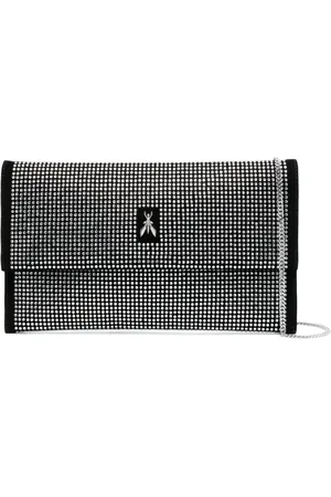 Patrizia Pepe Rhinestone-embellished logo crossbody bag