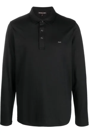 Michael Kors Long-sleeve cotton polo shirt