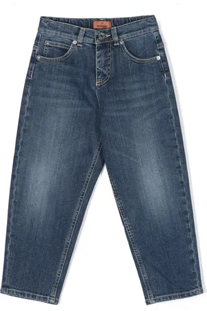Missoni Logo-embroidered cotton jeans