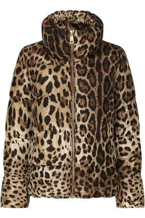 Dolce & Gabbana Leopard-print padded jacket