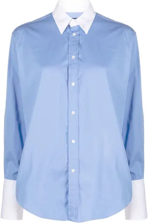 Ralph Lauren Contrast-trim long-sleeve shirt
