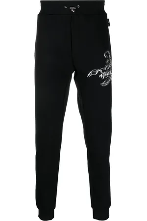 Philipp Plein Scorpion appliqué-detail track pants