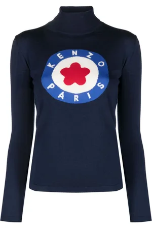 Kenzo Intarsia-knit logo jumper