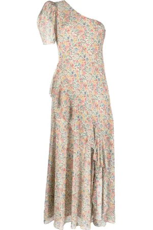 Ralph Lauren One-shoulder floral-print maxi dress
