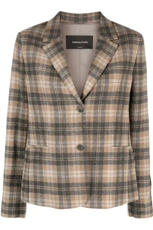 Fabiana Filippi Plaid-check pattern blazer