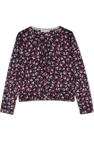 BONPOINT Cherry-print merino cardigan