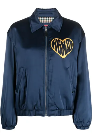 Kenzo Heart-patch satin jacket