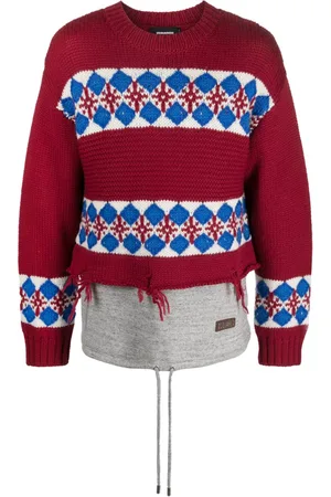 Dsquared2 Distressed-finish wool jumper