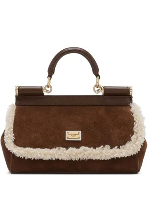 Dolce & Gabbana Sicily leather tote bag