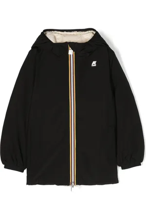 K-Way Logo-patch hooded jacket