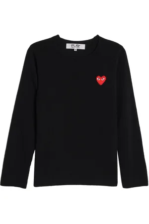 Comme des Garçons Logo-patch cotton jumper