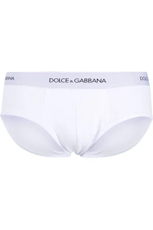 Dolce & Gabbana Logo-waistband ribbed-knit briefs