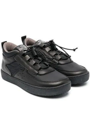 PèPè Drawcord-fastening leather sneakers