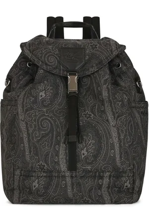 Etro Pegaso-motif paisley-print backpack