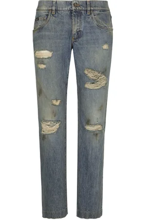 Dolce & Gabbana Ripped slim-fit jeans