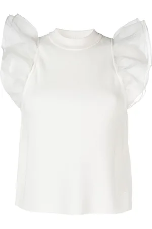Karl Lagerfeld Puff-sleeve knitted top