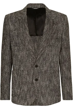 Dolce & Gabbana Single-breasted herringbone jacket
