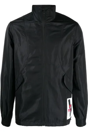 Ports V Logo-patch zip-up jacket