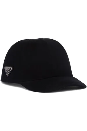 Prada Triangle-logo felt baseball cap
