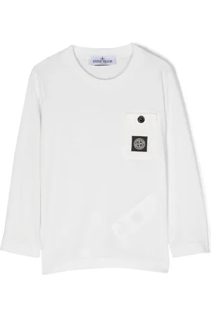 Stone Island Logo-patch cotton T-shirt