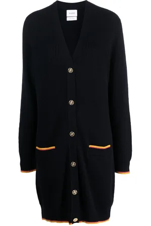 Barrie Button-up cashmere cardi-coat
