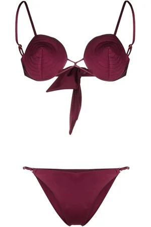 Noire Swimwear Tonal-stitch detail bikini set