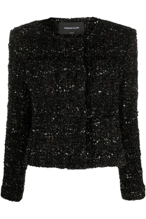Fabiana Filippi Collarless tweed jacket