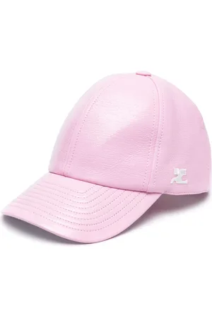 Courrèges Logo-embroidered grained-texture cap