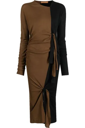 REJINA PYO Two-tone wool dress