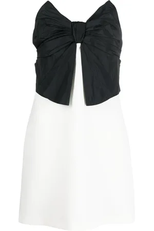 RED Valentino Bow-embellished strapless minidress