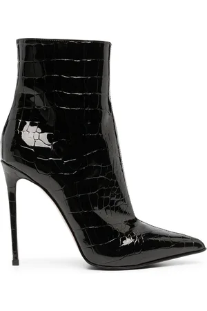 LE SILLA Eva 120mm crocodile-embossed boots