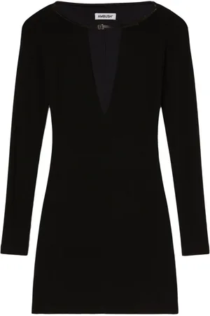 AMBUSH V-neck jersey minidress