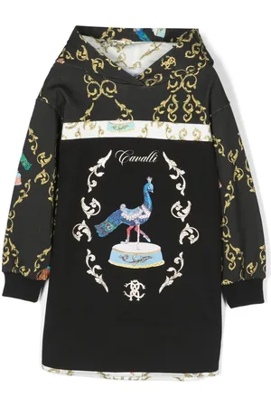Roberto Cavalli Graphic-print long-sleeve hoodie