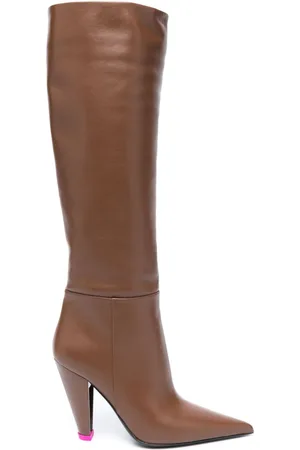 3Juin 105mm leather knee-length boots