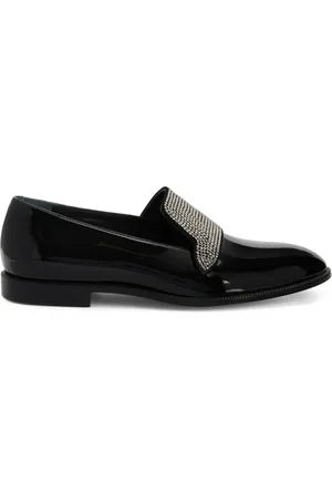 Giuseppe Zanotti Eflamm crystal-embellished patent loafers