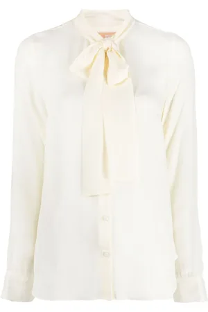 Michael Kors Pussy-collar long-sleeved shirt