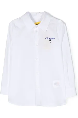OFF-WHITE Logo-print cotton shirt