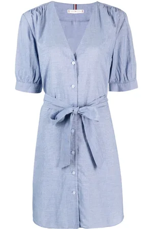 Tommy Hilfiger Striped belted shirt dress