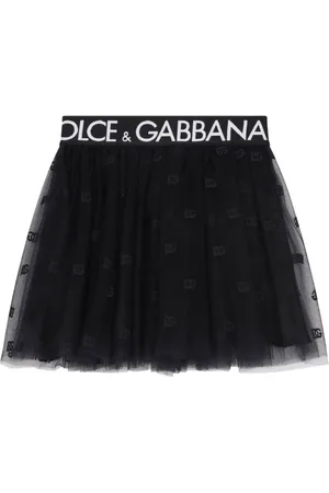 Dolce & Gabbana Logo-waistband tulle skirt