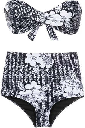 AMIR SLAMA Floral-print bikini set